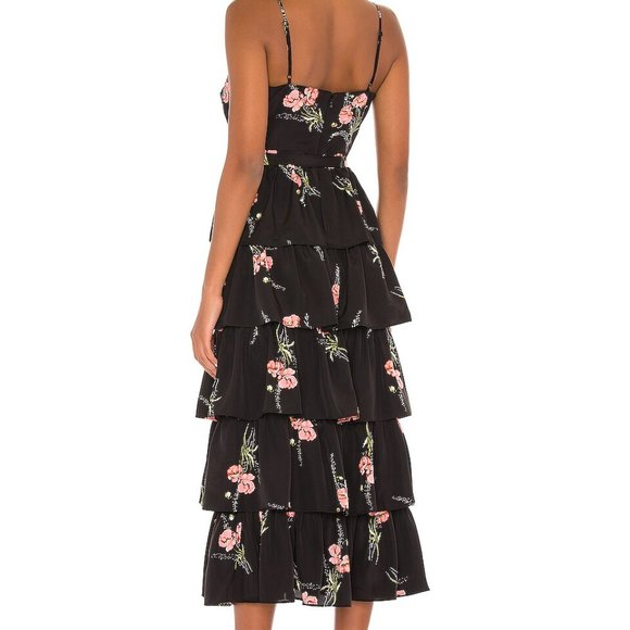 LIKELY Tiered Black Ruffle Sharon Dress - Picture 3 of 9